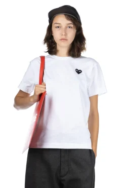 Online Comme Des Garcons Play Unisex Black Heart T-Shirt - White