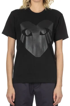 Online Comme Des Garcons Play Unisex Black Heart T-Shirt - Black x Black