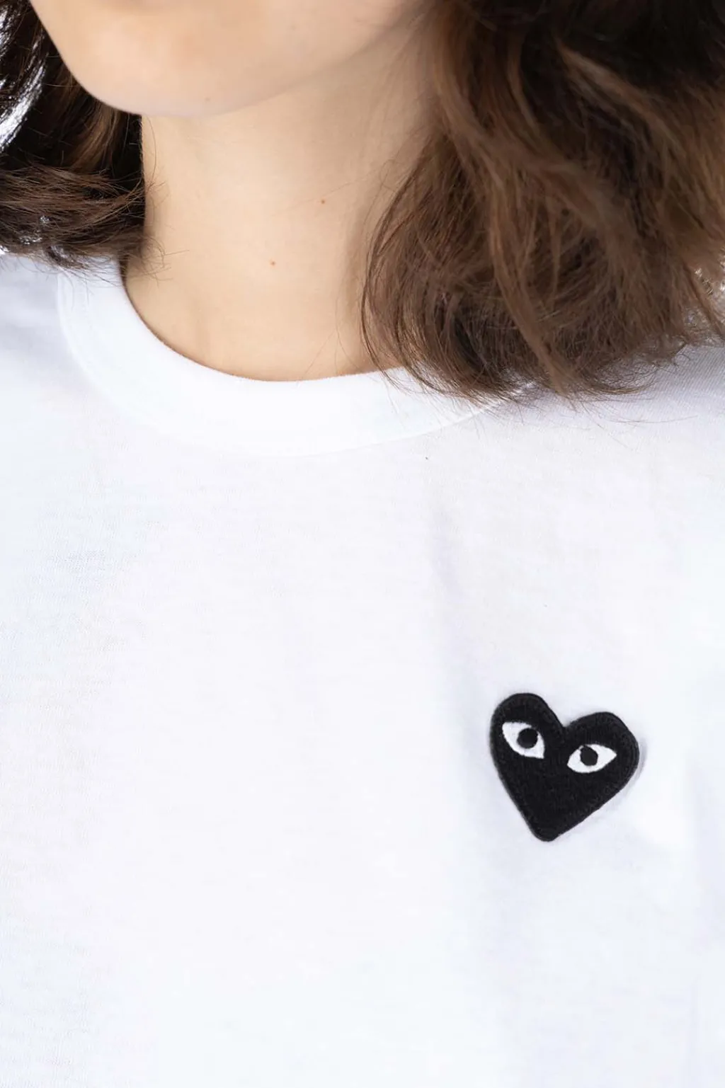 Online Comme Des Garcons Play Unisex Black Heart T-Shirt - White