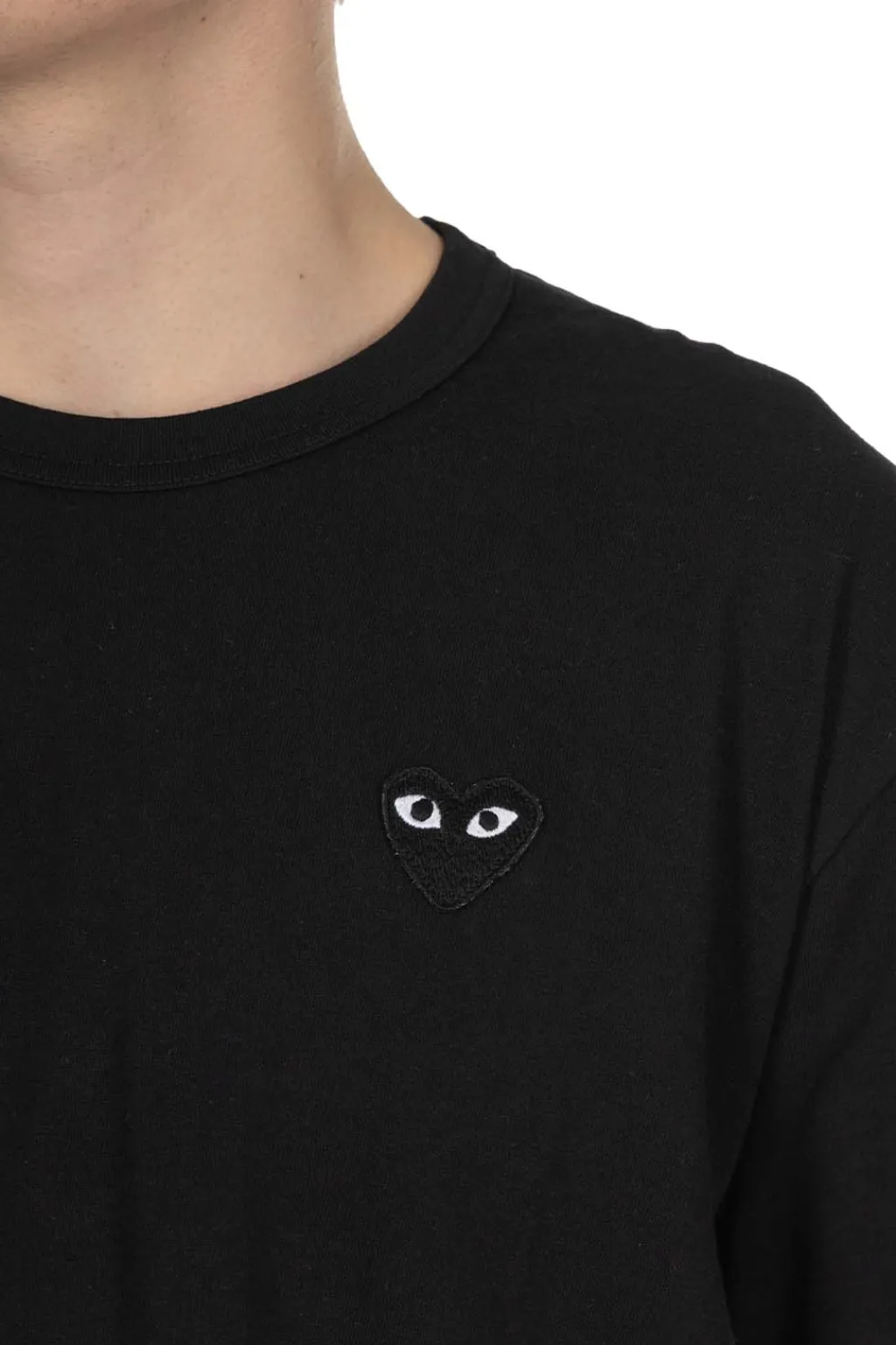 Clearance Comme Des Garcons Play Unisex Black Heart T-Shirt - Black