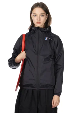 Clearance Comme Des Garcons Play Unisex K-WAY Hoodie Full Zip - Black