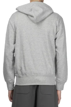 Discount Comme Des Garcons Play Unisex Red Heart Full Zip Hoodie - Grey
