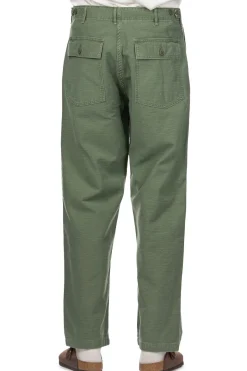 Sale OrSlow US Army Fatigue Pants Used Wash - Green