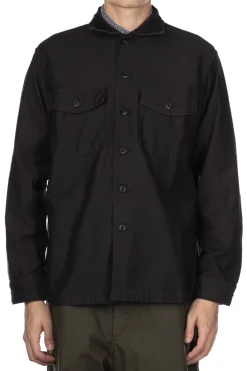 Fashion OrSlow US Army Fatigue Shirt - Black