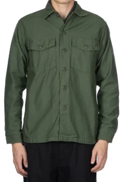 Best OrSlow US Army Fatigue Shirt - Green