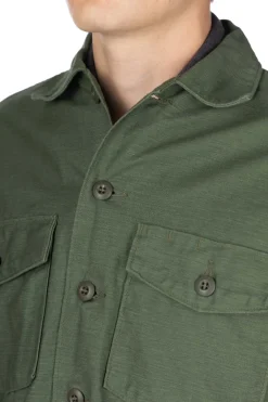 Best OrSlow US Army Fatigue Shirt - Green