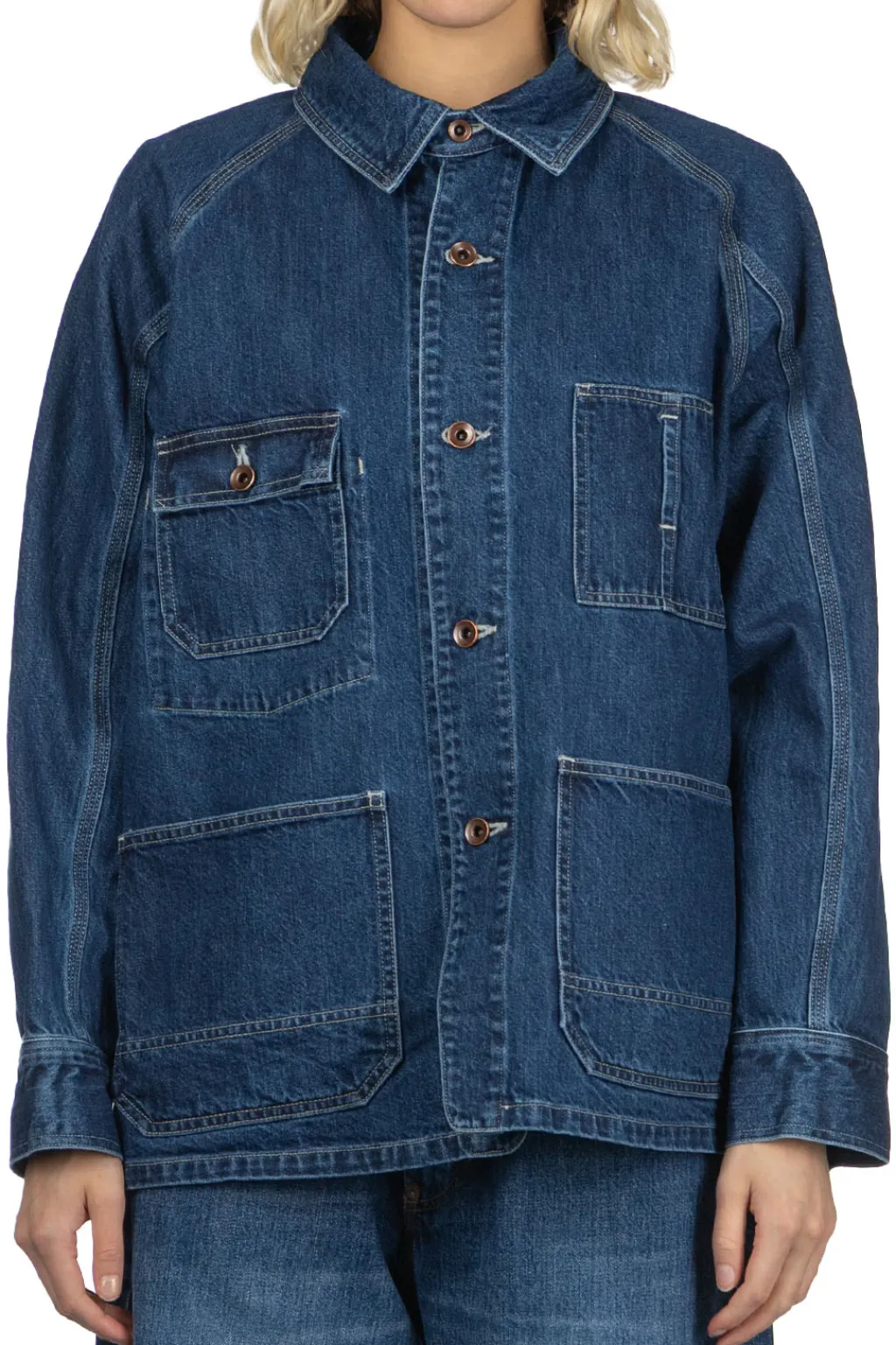 Clearance Ordinary Fits US Coverall Jacket - Used Wash