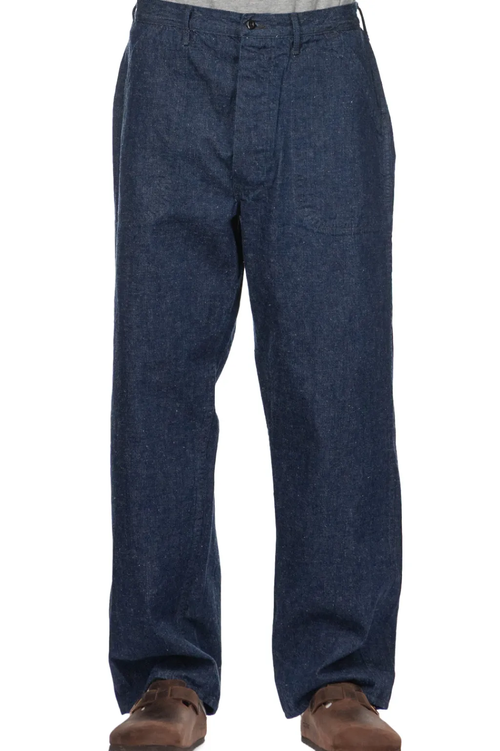 Sale OrSlow US Navy Denim Utility Pants - One Wash