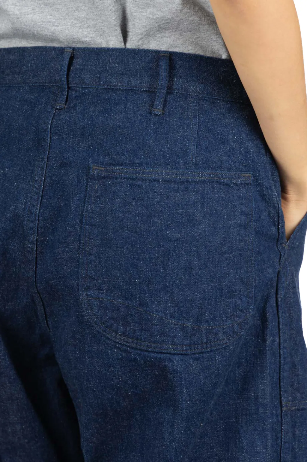 Best OrSlow US Navy Denim Utility Pants - One Wash