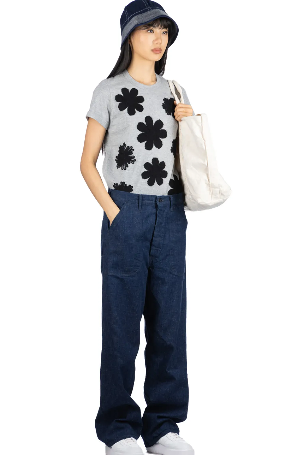 Best OrSlow US Navy Denim Utility Pants - One Wash