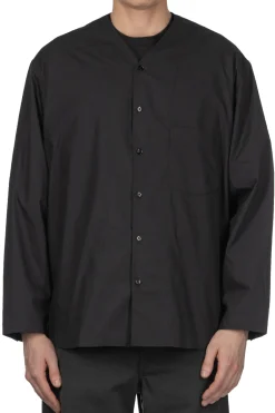 Best LEMAIRE V Neck Shirt - Jet Black