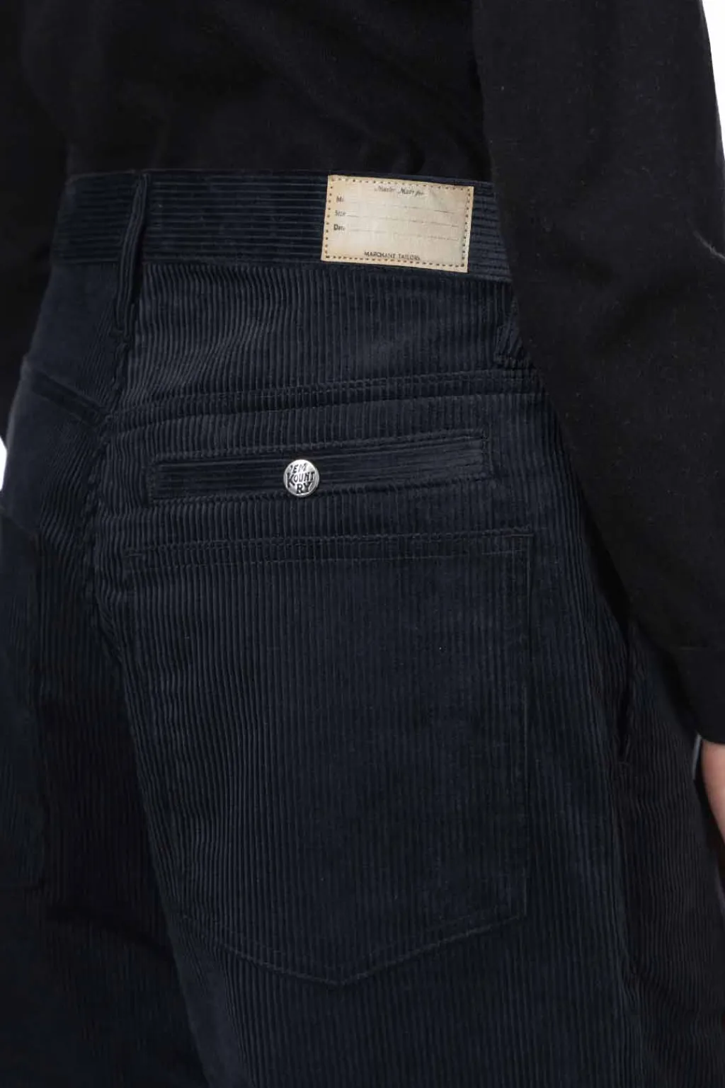 Sale Kapital 8W Corduroy ZIPPER PORT Baggy Pants - Black