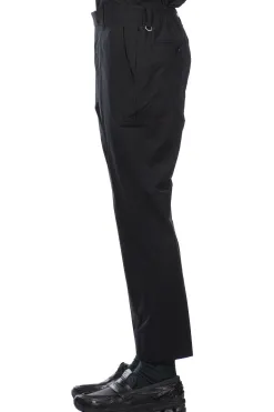 Outlet SOPHNET 4Way Stretch Shirring Slim Fit Slacks - Black