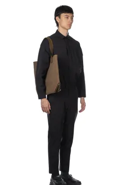 Outlet SOPHNET 4Way Stretch Shirring Slim Fit Slacks - Black