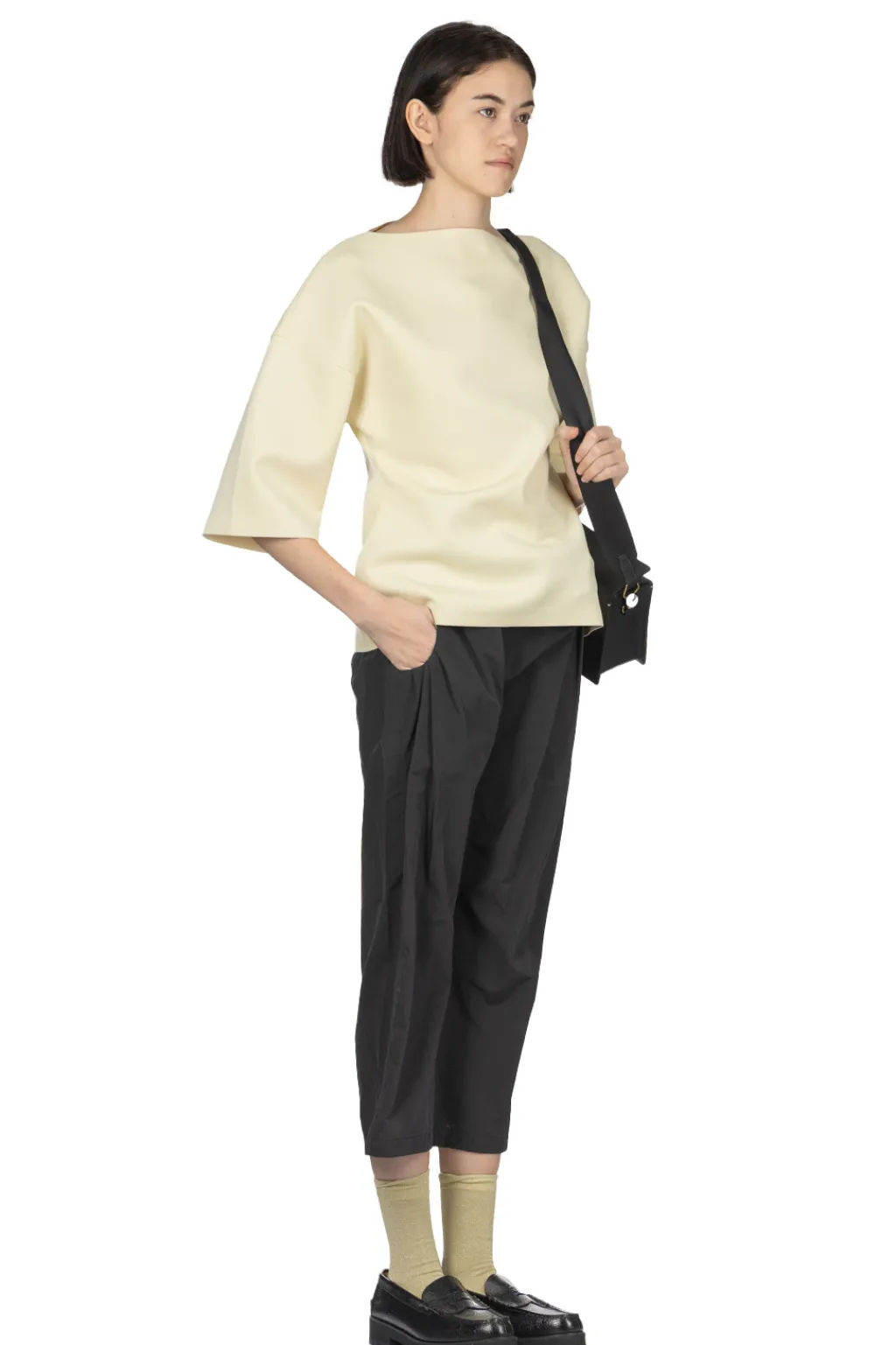 New AURALEE Wetsuit Jersey Boat Neck Pullover