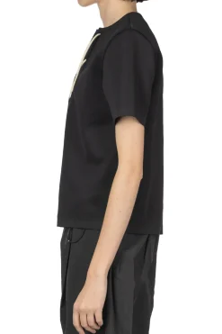 Best AURALEE Wetsuit Jersey Lace Up Tee - Dark Navy
