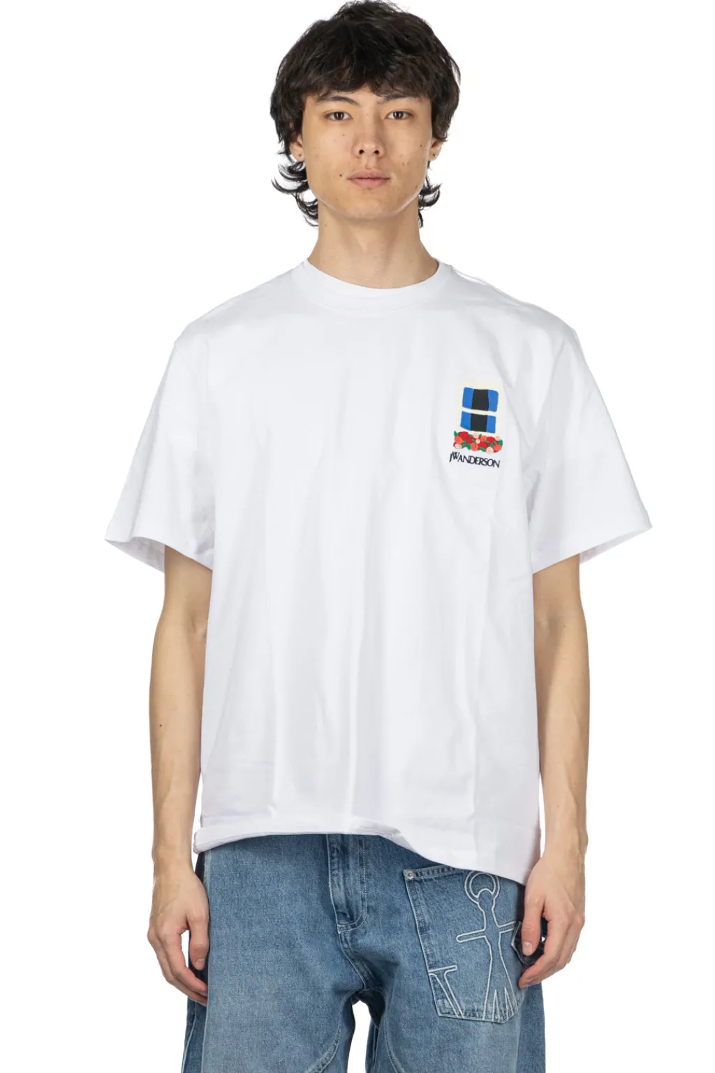 Outlet JW Anderson Window Embroidery T Shirt