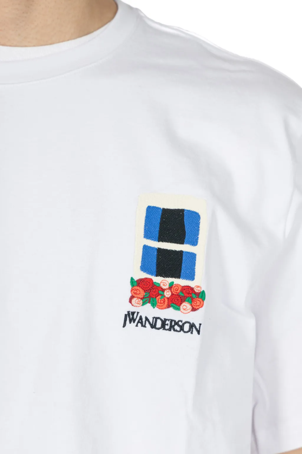 Outlet JW Anderson Window Embroidery T Shirt
