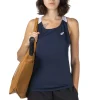 Hot Asics Women Court Tank - Midnight x Brilliant White