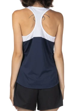Hot Asics Women Court Tank - Midnight x Brilliant White