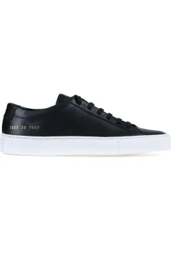 Clearance Common Projects Women's Original Achilles Low Black with White Sole