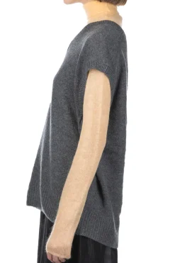 Outlet AURALEE Wool Cahsmere Silk Knit Vest - Grey