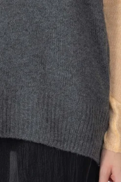Outlet AURALEE Wool Cahsmere Silk Knit Vest - Grey