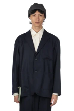 Sale YLEVE Wool Flannel Jacket - Navy