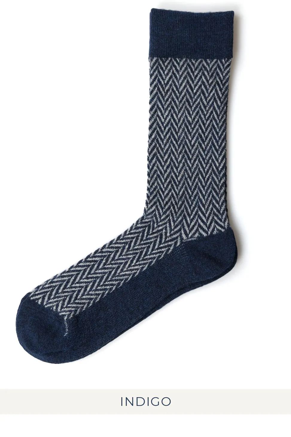 Discount Anonymous Ism Wool Herringbone Crew Socks - 4 Color Choices