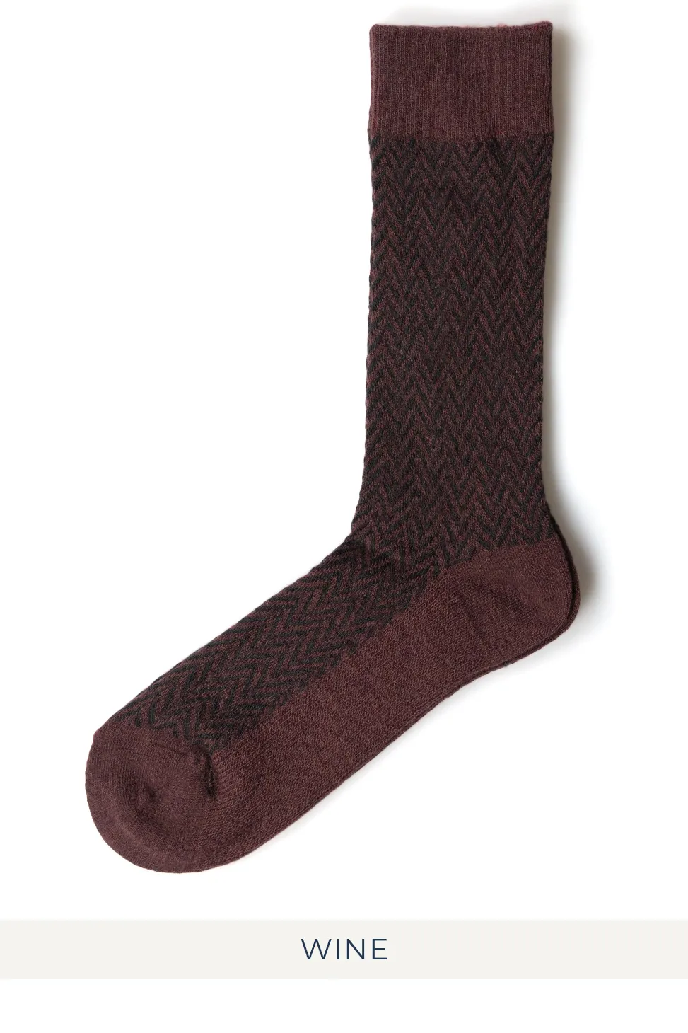 Discount Anonymous Ism Wool Herringbone Crew Socks - 4 Color Choices