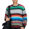 New Junya Watanabe MAN Wool Jersey Stripe Sweater - Multi x Charcoal Gray