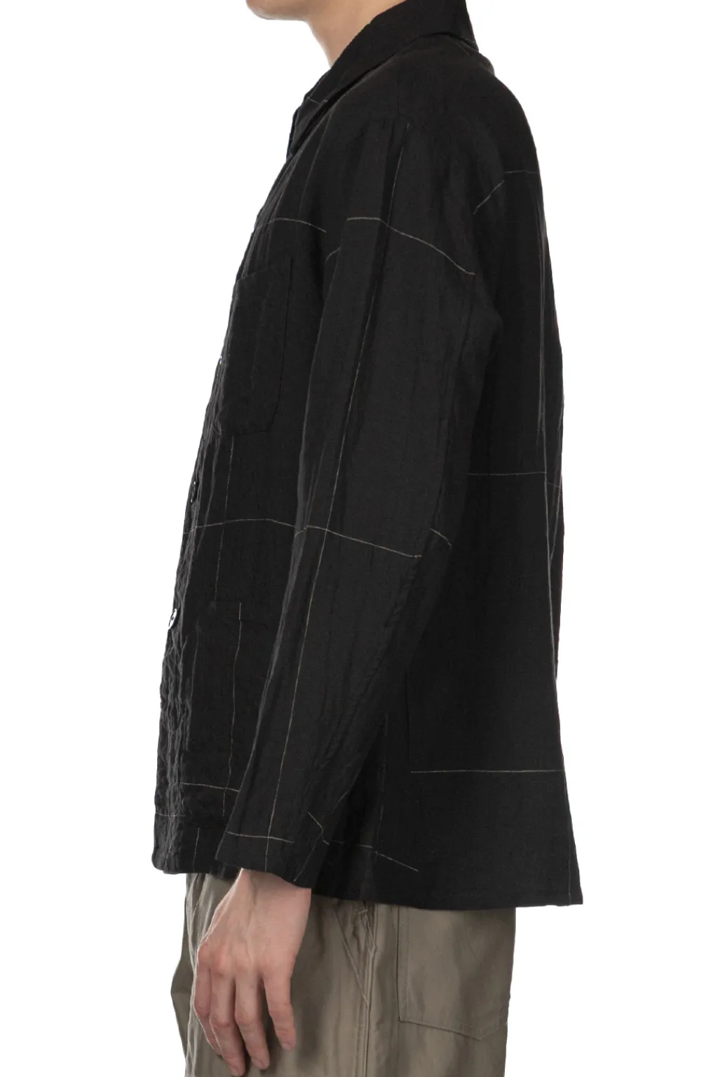 Sale Kaptain Sunshine Work Shirt Jacket - Black Pane