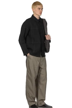 Sale Kaptain Sunshine Work Shirt Jacket - Black Pane
