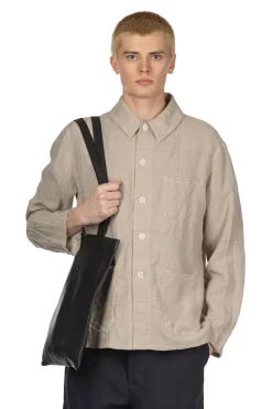 New Kaptain Sunshine Work Shirt Jacket - Natural Pane