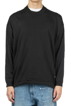Sale Comme Des Garcons Homme Worsted Wool Jersey Sweater - Black
