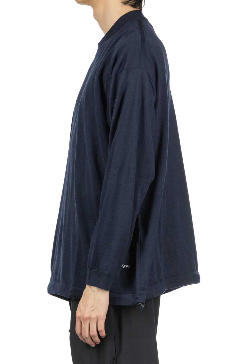 Best Comme Des Garcons Homme Worsted Wool Jersey Sweater - Navy