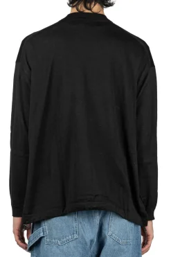Sale Comme Des Garcons Homme Worsted Wool Jersey Sweater - Black