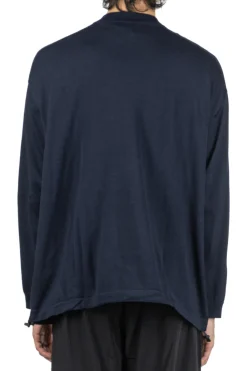Best Comme Des Garcons Homme Worsted Wool Jersey Sweater - Navy