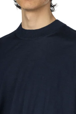 Best Comme Des Garcons Homme Worsted Wool Jersey Sweater - Navy
