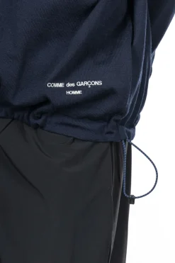 Best Comme Des Garcons Homme Worsted Wool Jersey Sweater - Navy
