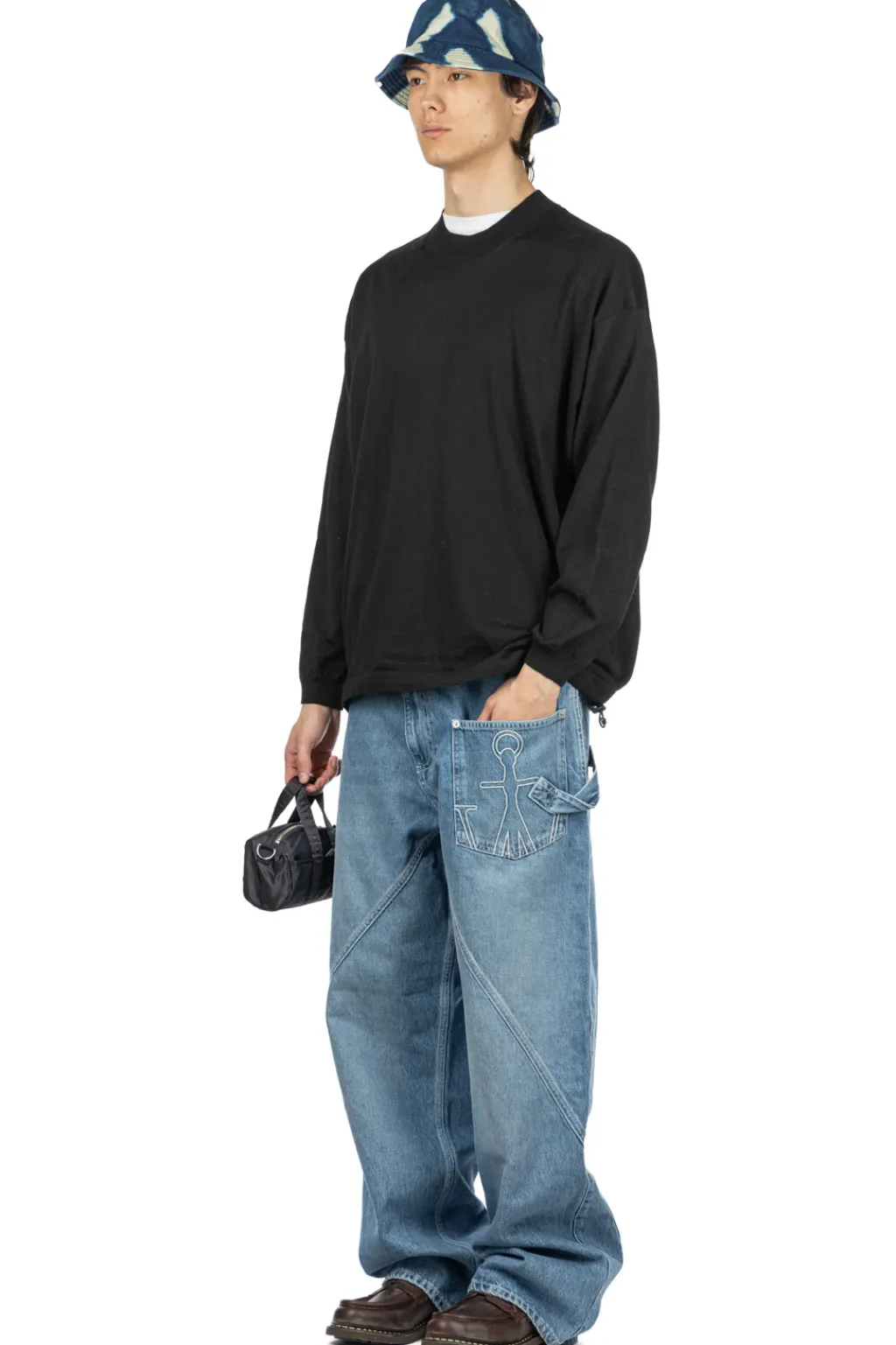 Sale Comme Des Garcons Homme Worsted Wool Jersey Sweater - Black