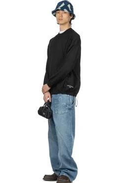 Sale Comme Des Garcons Homme Worsted Wool Jersey Sweater - Black