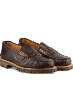 Sale Yuketen x Blue Button Shop Loafer - G. Brown