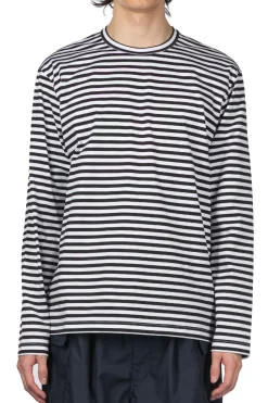 Online Junya Watanabe MAN x Comme des Garçons Striped LS T-Shirt - White Black