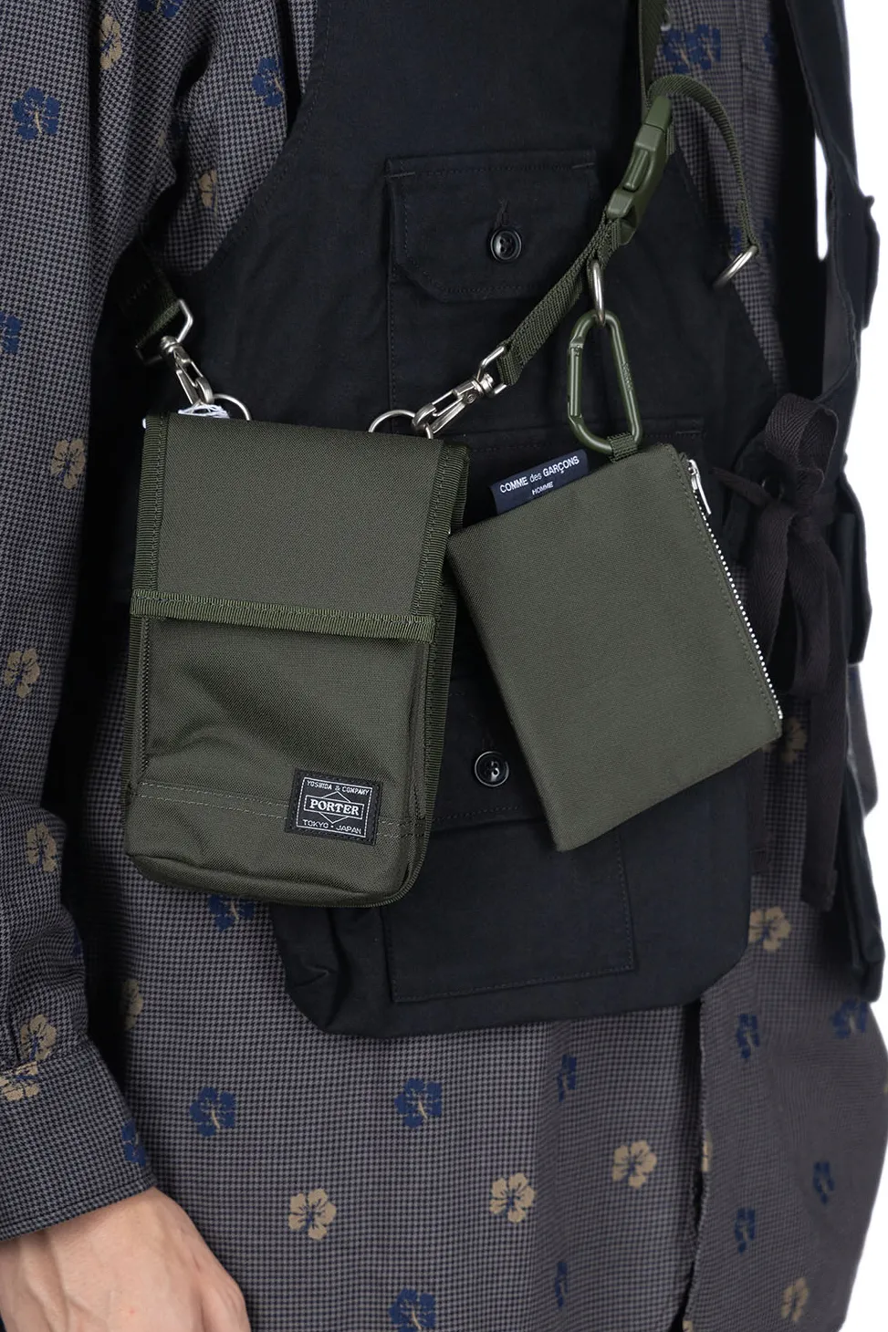 Outlet Comme Des Garcons Homme x Porter Cordura Shoulder Bag in 2 Color Choices