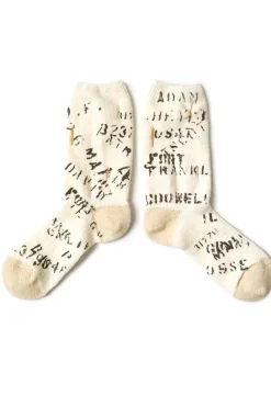 Outlet Kapital 96 Yarns ARMY Graffiti Hole-Punched Socks - 2 Colour Choices