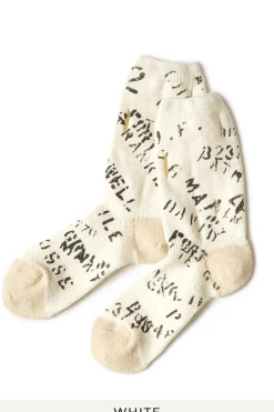 Outlet Kapital 96 Yarns ARMY Graffiti Hole-Punched Socks - 2 Colour Choices