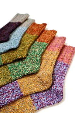 Outlet Kapital 56 Yarns Asymmetry GOGH Grandrelle Yarn Socks - 3 Colors