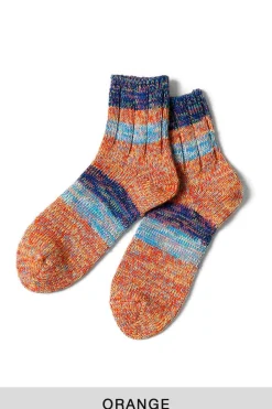 Best Kapital 60 Yarns Cotton Rib Stripe Socks - 4 Colors