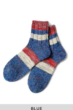 Best Kapital 60 Yarns Cotton Rib Stripe Socks - 4 Colors